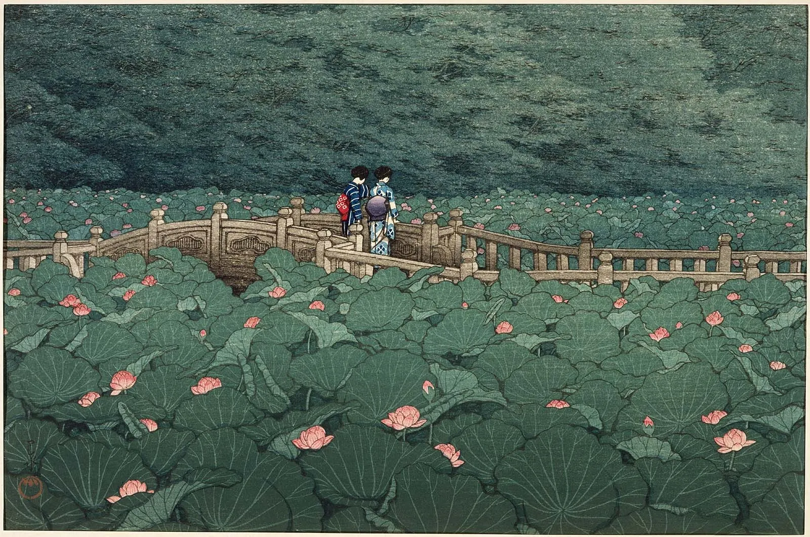 Kawase Hasui, Benten Pond, 1929.