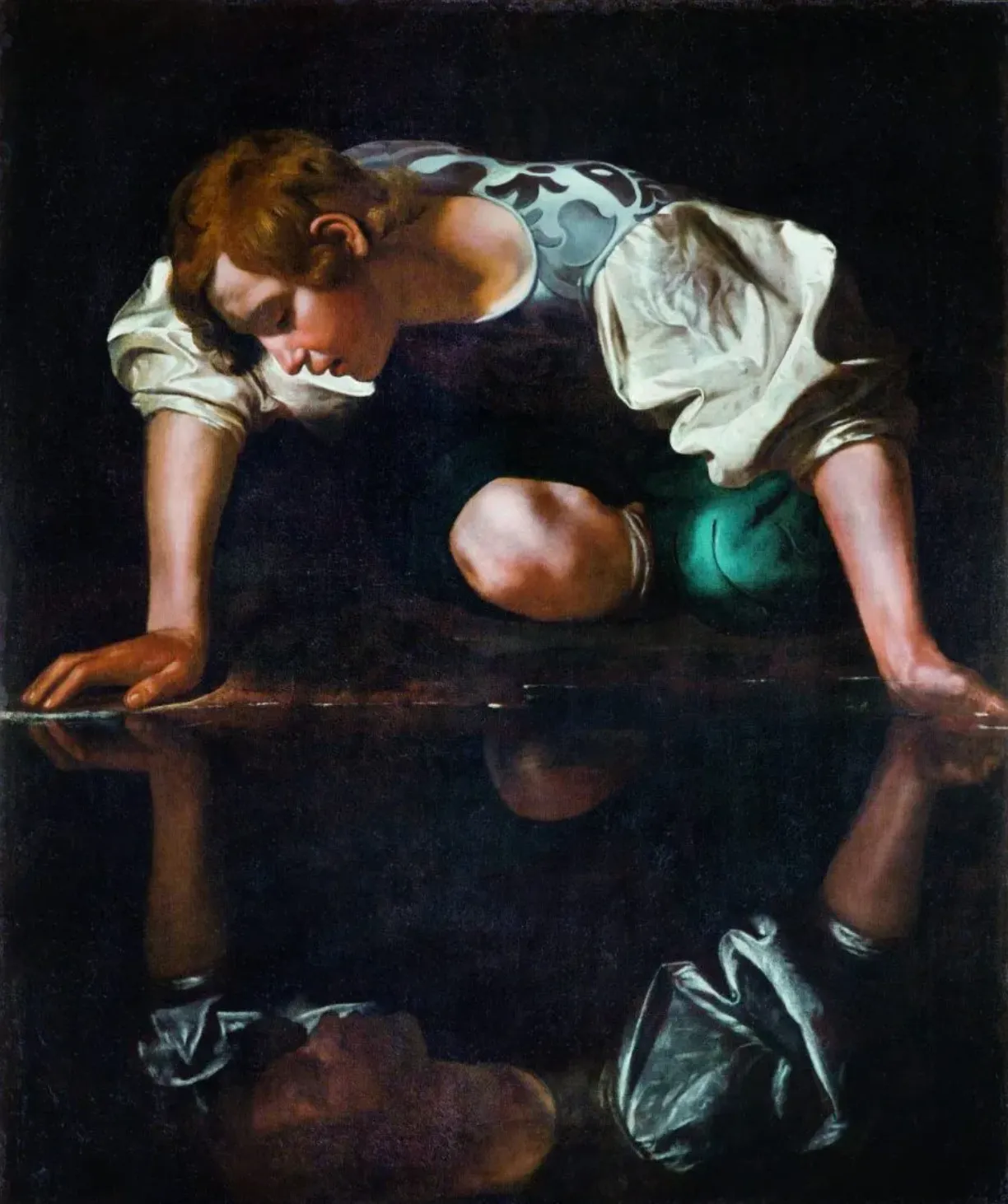 Caravaggio, Narcissus, 1597-1599.